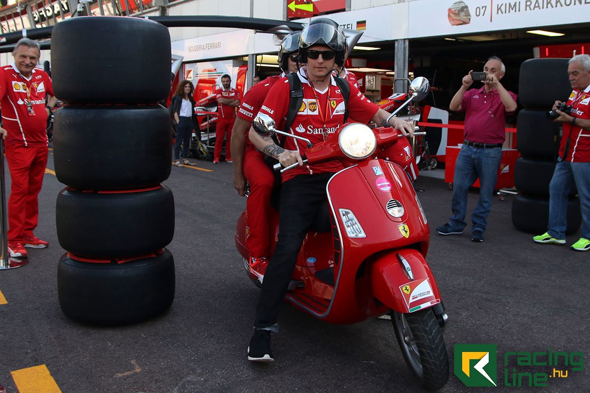 Mivel nem ő eteti a babát, Räikkönen nyugodtan alszik