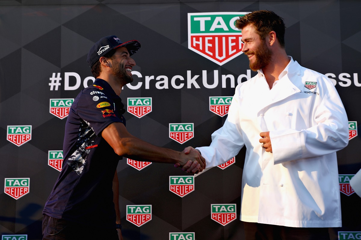 Chris Hemsworth és Daniel Ricciardo együtt főzőcskéztek Monacóban