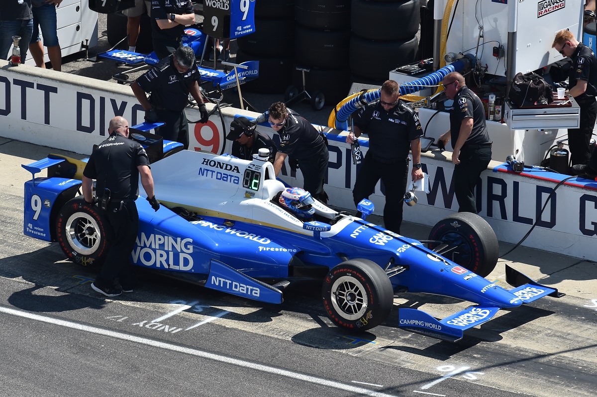 Videón Scott Dixon hatalmas esése