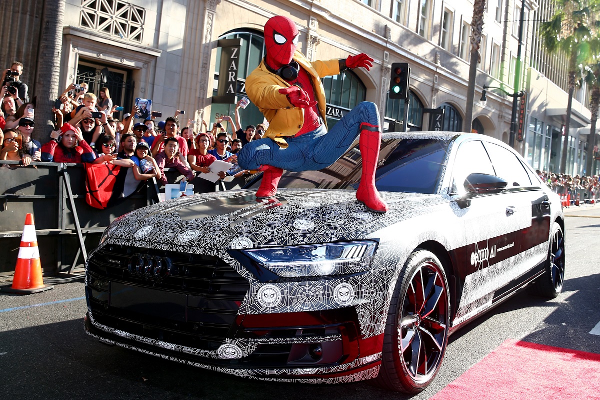 Pókember egy Audival menőzik