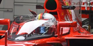 Vettel, Ferrari, Shield