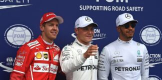 Vettel, Bottas, Hamilton