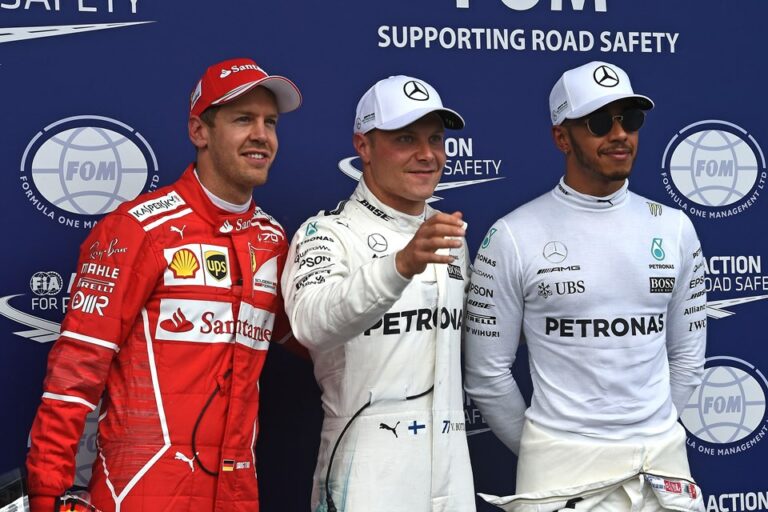 Vettel, Bottas, Hamilton