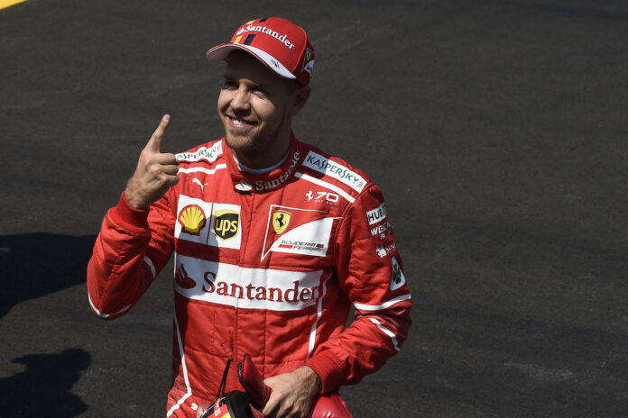 Vettel, Ferrari, pole