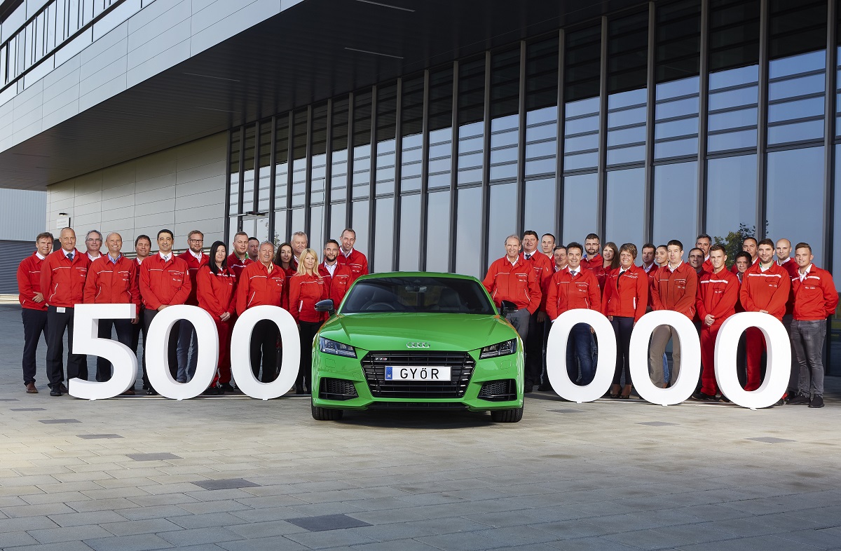 „Made in Győr”: félmillió autó az Audi Hungaria új járműgyárából