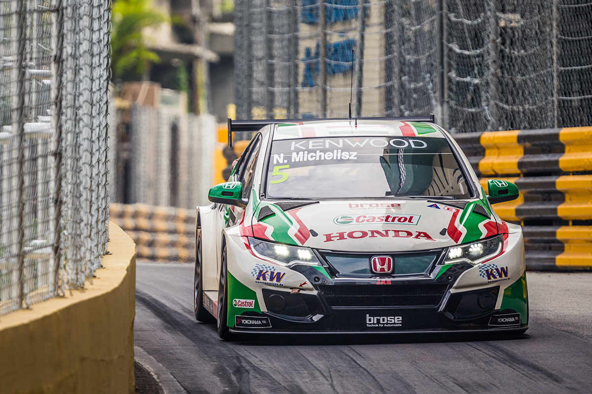 Huff a pole-ban, Michelisz Norbi második