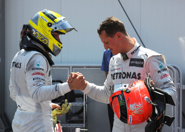 Rosberg karrierjén az segített, hogy 2012-ben legyőzte Schumachert