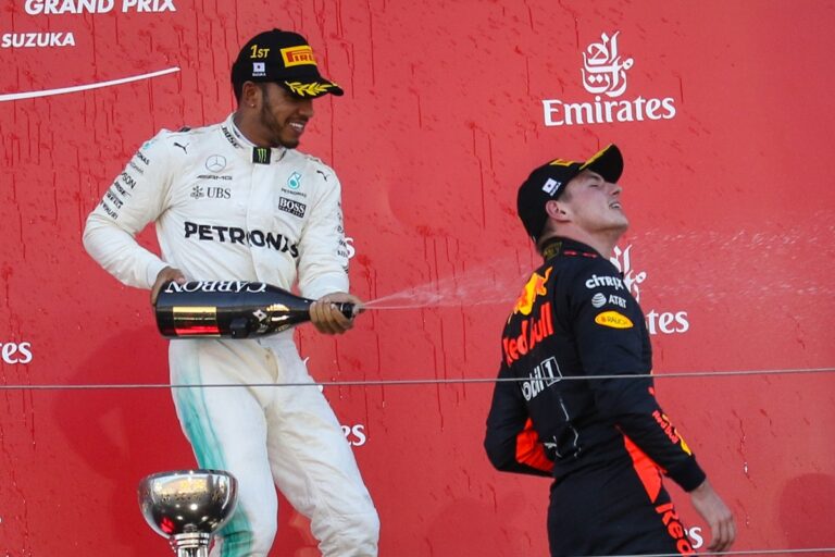 Hamilton, Verstappen