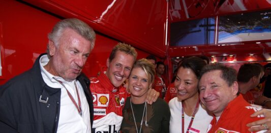 Schumacher, Willi Weber, Corinna, Todt, racingline, racinglinehu, racingline.hu