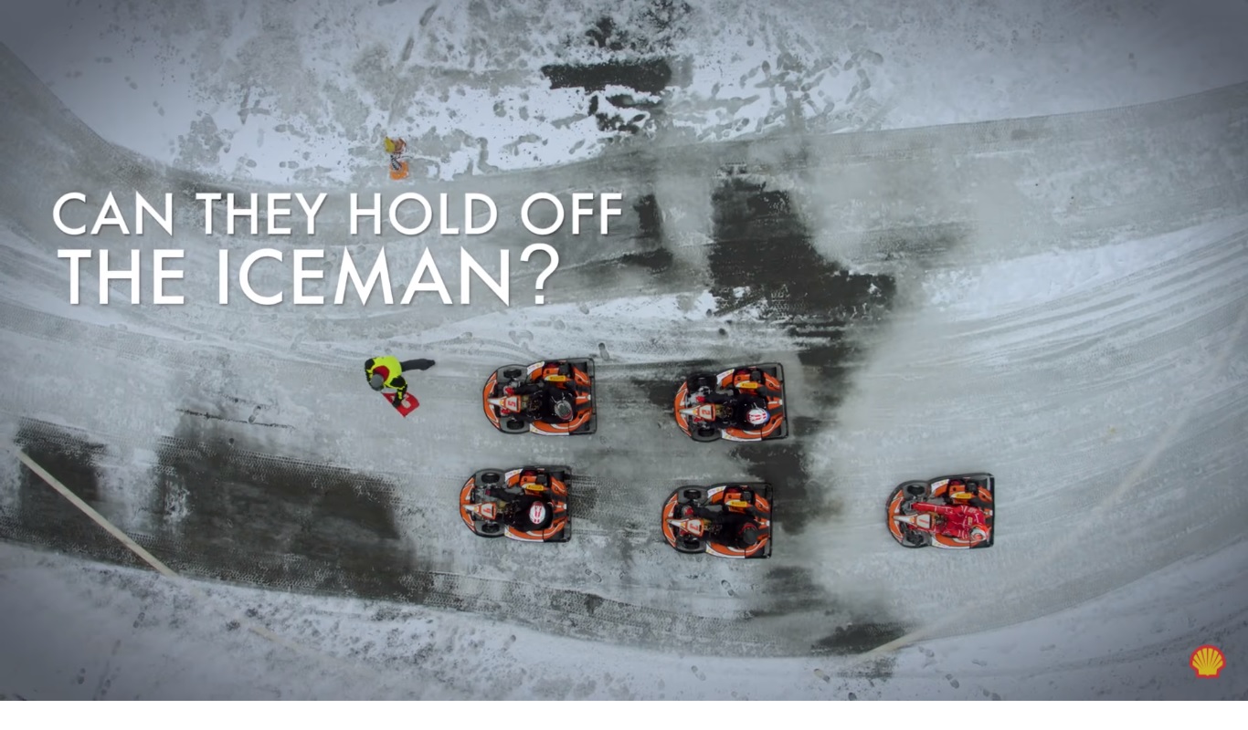 Kimi legyőzi-e a drónt, illetve a rajongóit jégggokartban?