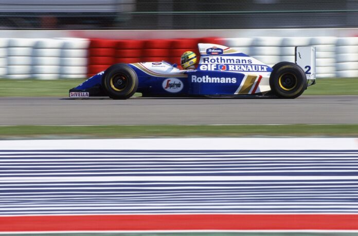 ayrton senna, williams, imola, racingline.hu