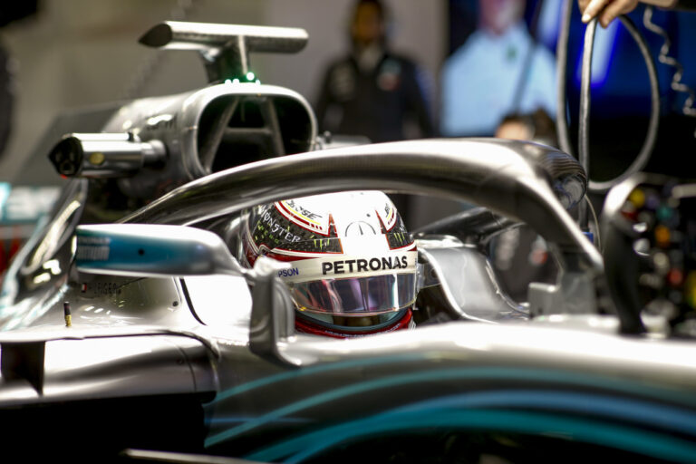 Lewis Hamilton Halo, Barcelona teszt