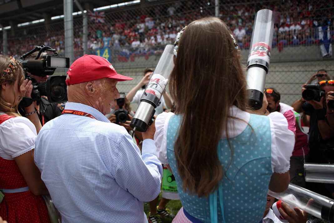 Niki Lauda, grid girl