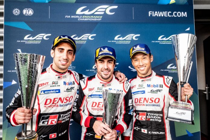 Toyota, Alonso, Nakajima, Buemi