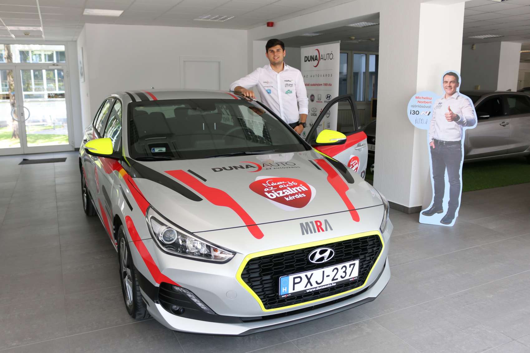 Nagy Dániel már közúton is Hyundai i30-cal hasít