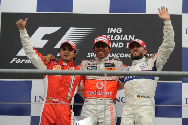 Lewis Hamilton, Felipe Massa, Nick Heidfeld