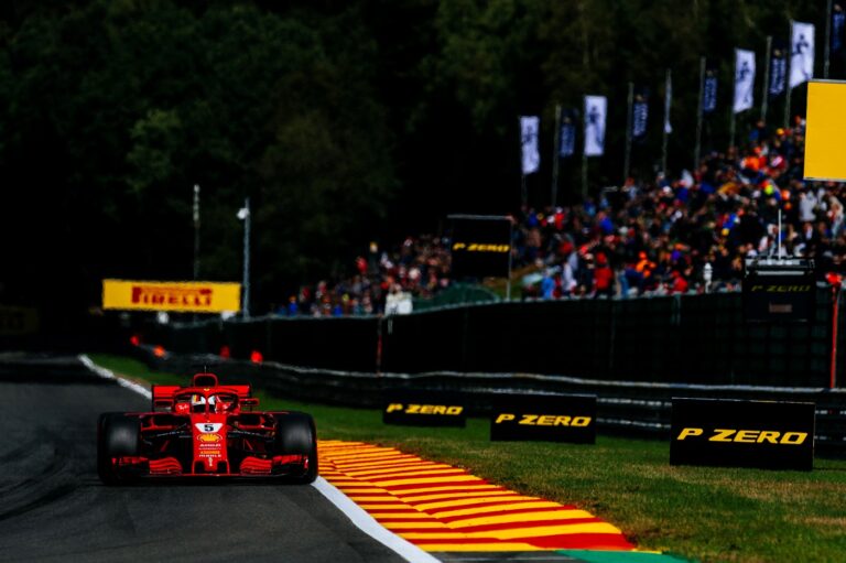 Vettel, Ferrari, Spa