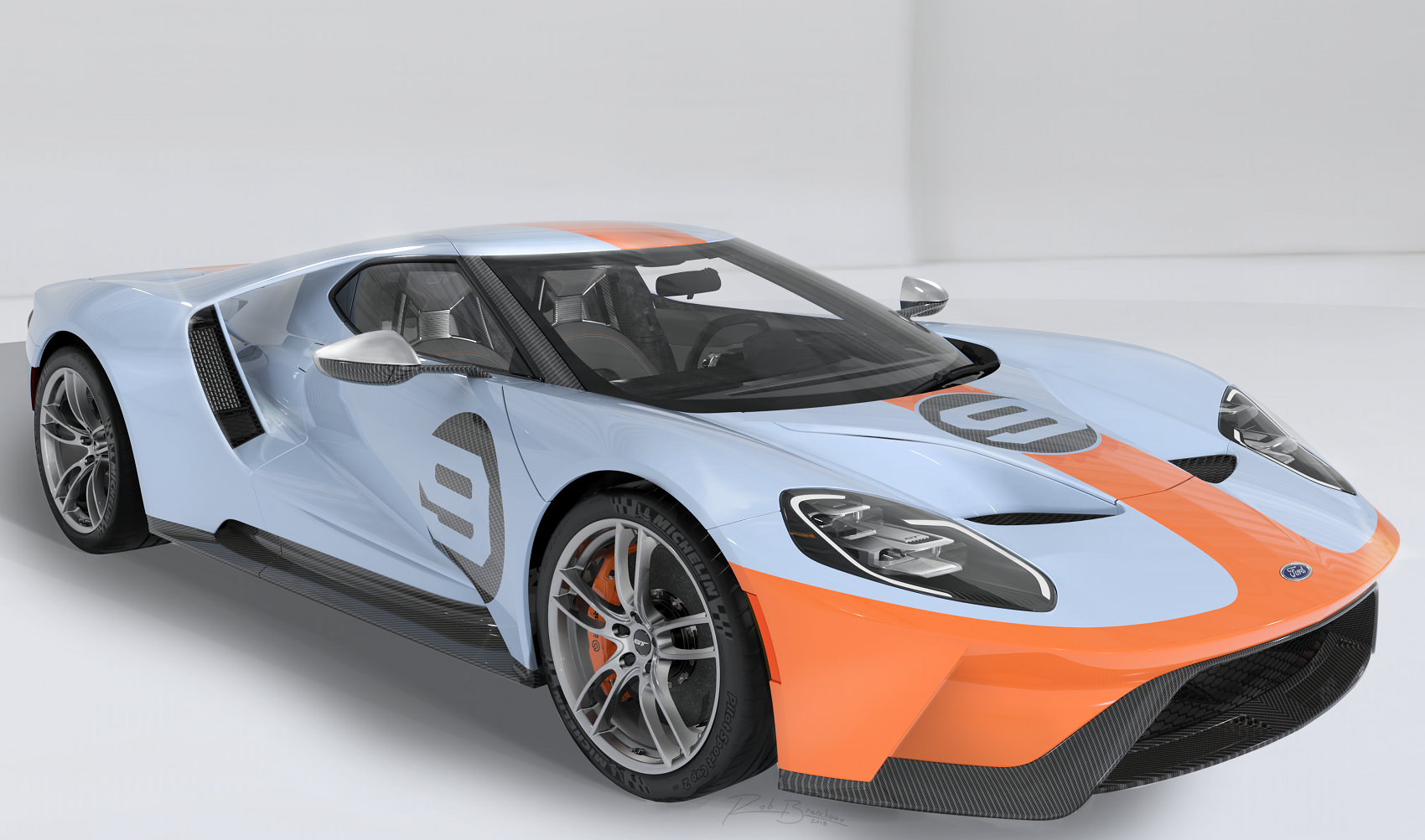 Az új, 2019-es Ford GT Heritage Edition a motorsport leghíresebb versenyautó-fényezését idézi