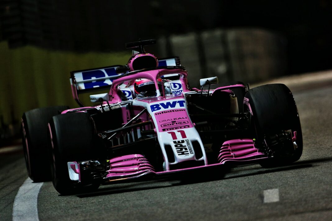 Pérez, Force India, Szingapúr
