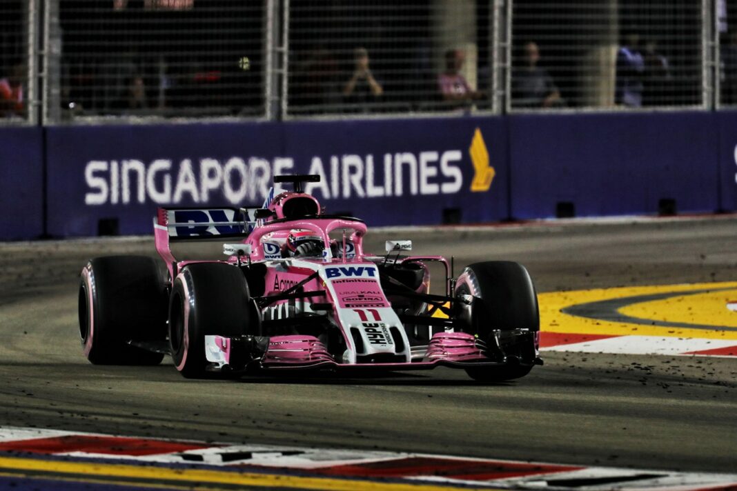 Perez, Force India, Szingapúr