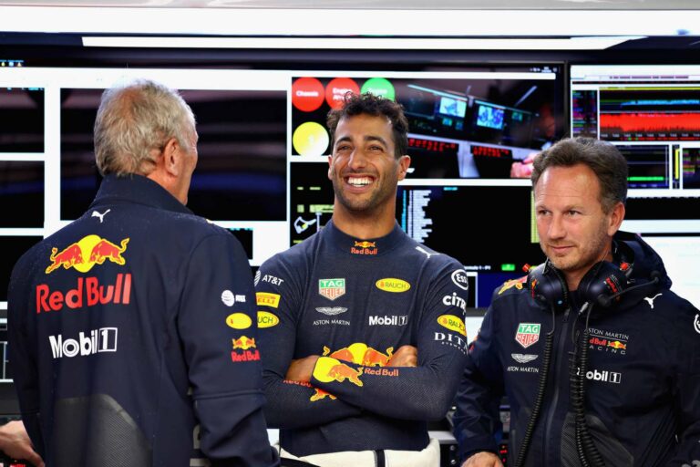 Ricciardo, Horner, Marko