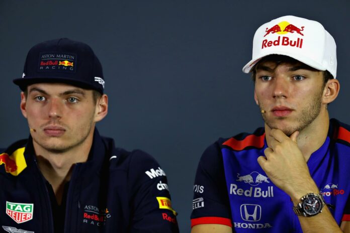 Gasly, Verstappen, Red Bull