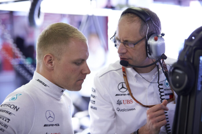 Bottas, Ross, Mercedes
