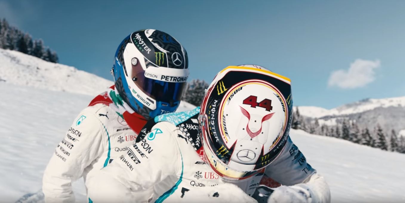 Hamilton és Bottas elkaszáltak egy hóembert