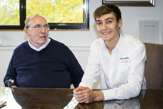 frank williams, george russell, racingline.hu