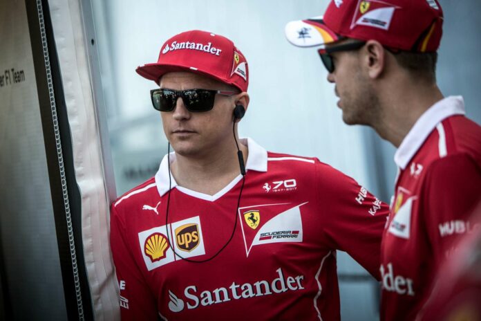 Vettel, Räikkönen, Racingline