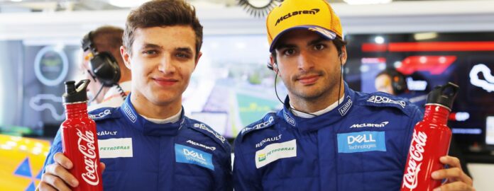 Coca-Cola, lando norris, carlos sainz, mclaren, racingline.hu