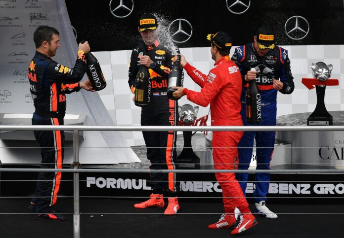 Max Verstappen podium
