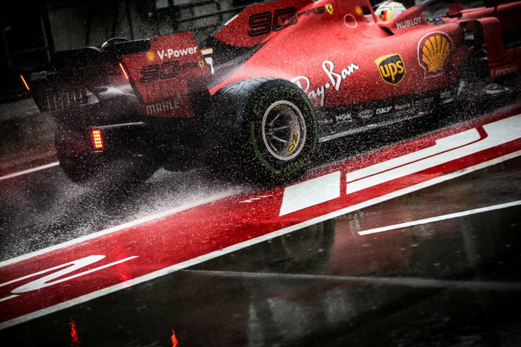 Ferrari, wet tyre, pirelli, rain, Forma-1, f1