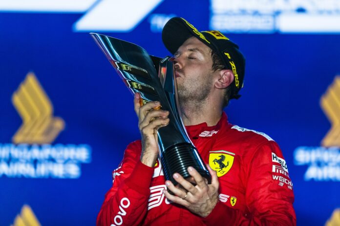 Sebastian Vettel, Ferrari, racingline