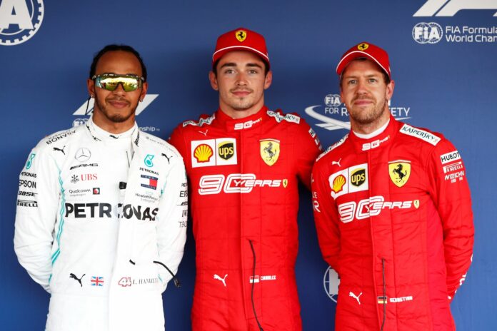 Lewis Hamilton, Charles Leclerc, Sebastian Vettel, Mercedes, Ferrari, racingline, racinglinehu, racingline.hu