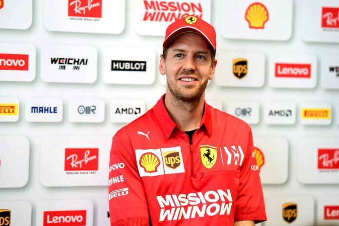 Sebastian Vettel, Ferrari, racingline