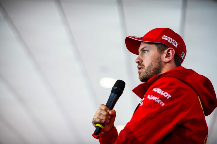 Sebastian Vettel, Ferrari, racingline