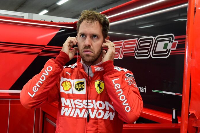 Sebastian Vettel, Ferrari, racingline