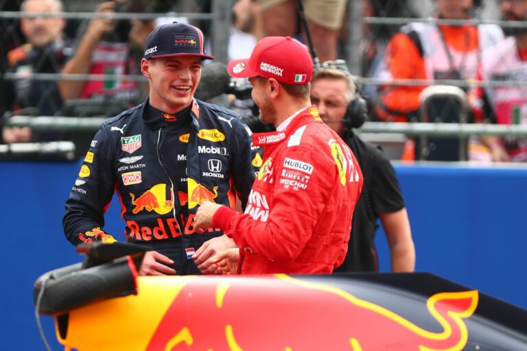 Max Verstappen, Sebastian Vettel, racingline
