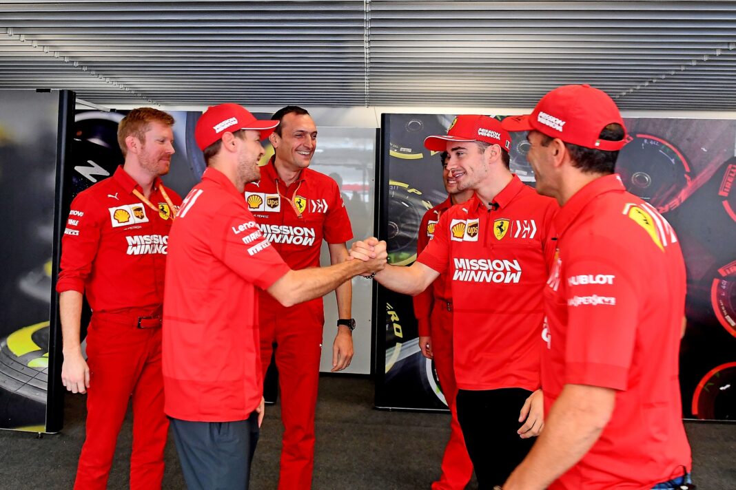 Charles Leclerc, Sebastian Vettel, racingline