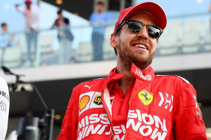 Sebastian Vettel, Ferrari, racingline