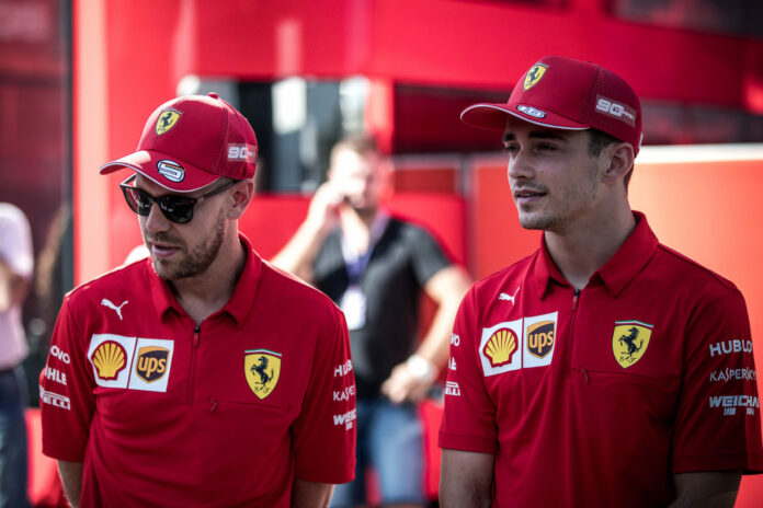 Vettel, Leclerc, racingline, binotto