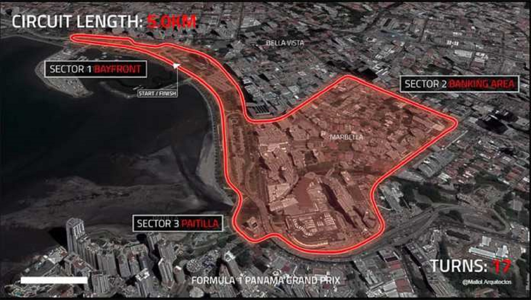 Kiszivárgott a panamai Forma-1-es pálya alaprajza