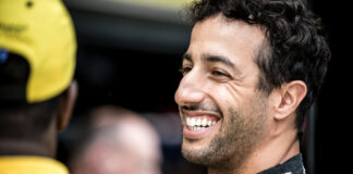 Ricciardo, racingline