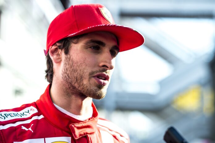 Antonio Giovinazzi, Ferrari, racingline