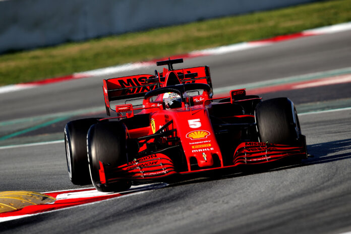 Sebastian Vettel, Ferrari, racingline