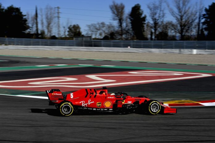 Sebastian Vettel, Ferrari, racingline