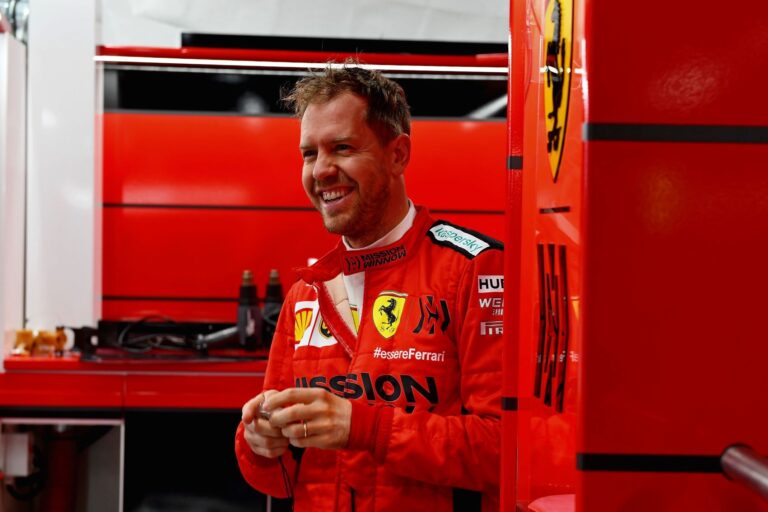 Sebastian Vettel, Ferrari, racingline
