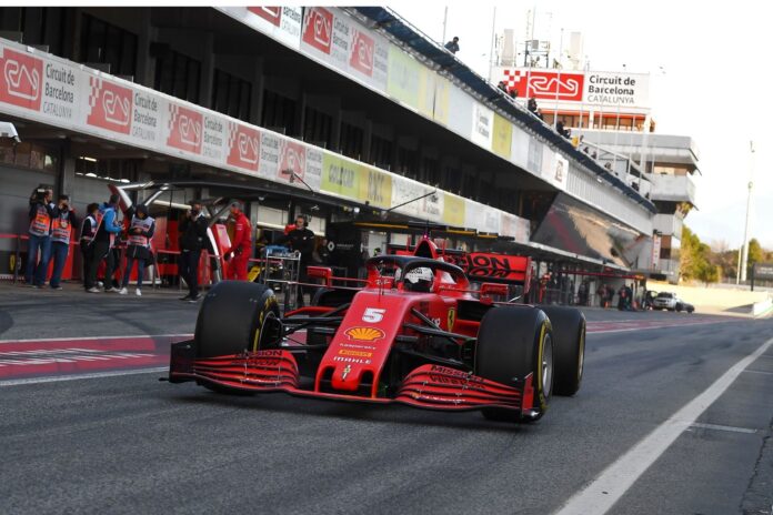 Sebastian Vettel, Ferrari, racingline