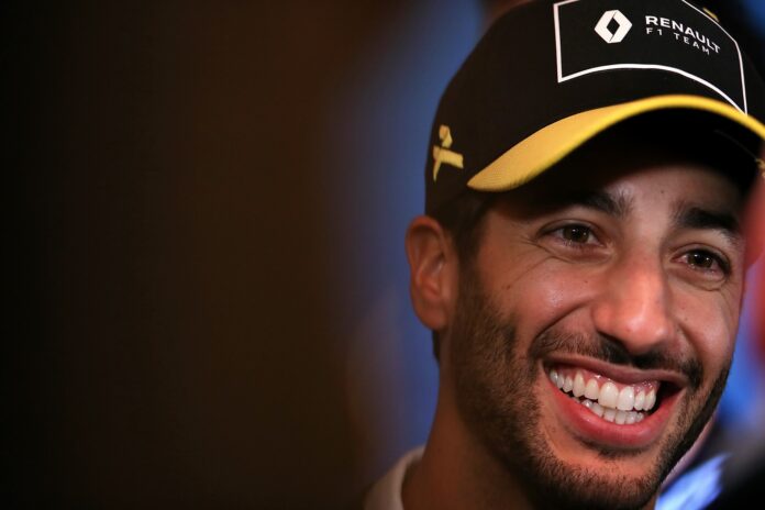 Ricciardo, racingline